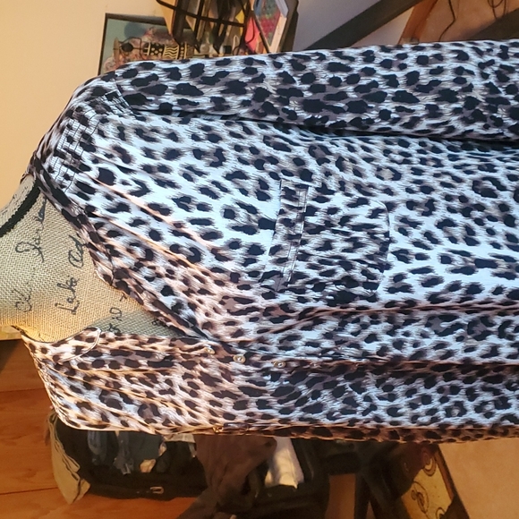 Croft & Barrow leopard print blouse. Size 2X - Picture 3 of 13
